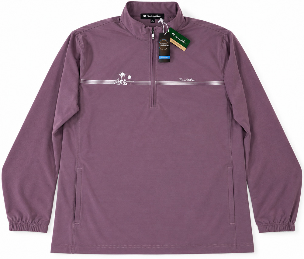 Travis Mathew Unexpected Suprize Quarter Zip Size 2XL Flint Golf Pullover